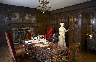 Display room at Strangers' Hall museum